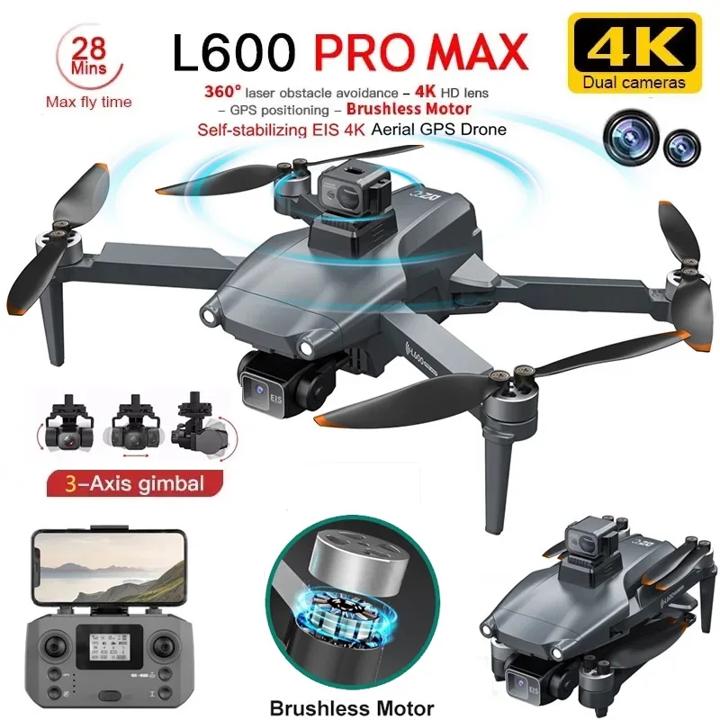Drone Rc With Screen - L600 PRO MAX GPS Drone Professional