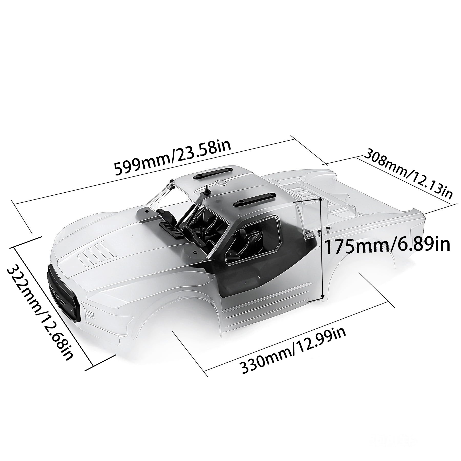 1:10 Short Course Truck PC Bod - Rc Car Body Shell review and price