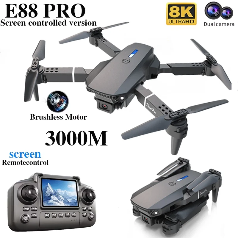Professional E88 PRO Drone wit - Drone Rc With Screen review and price
