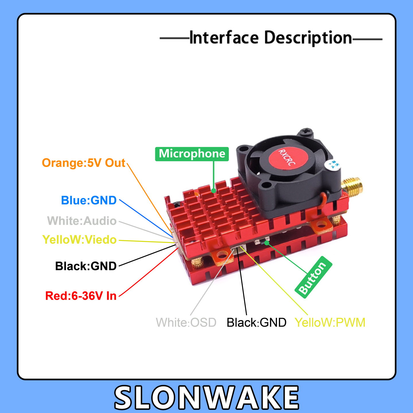 SLONWAKE 5.8G 2W VTX FPV 1800T - Drone Rc With Screen review and price