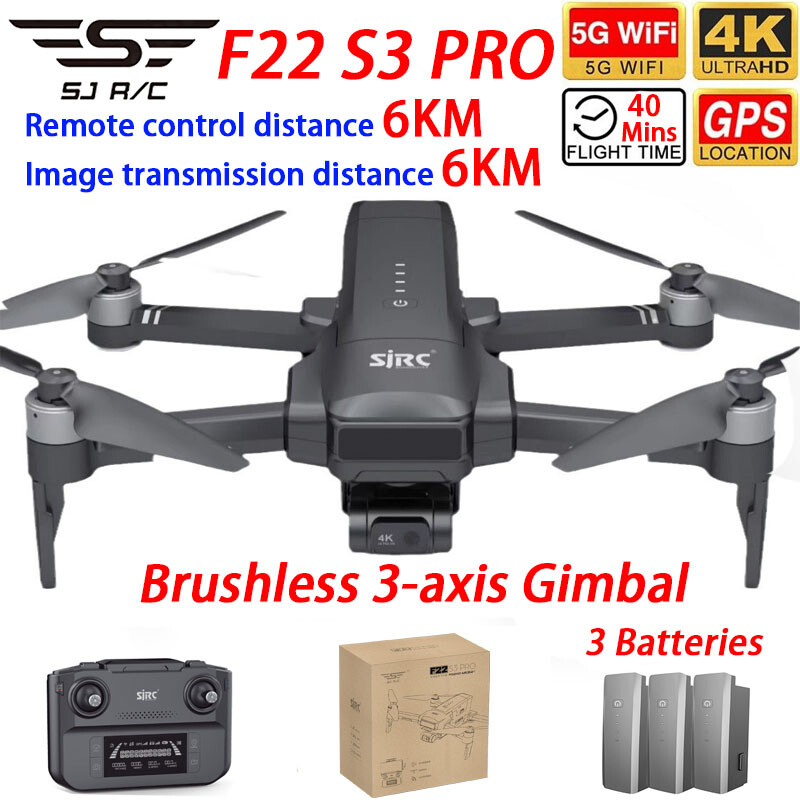 SJRC F22 S3 PRO Drone GPS 6KM  - Drone Sjrc review and price