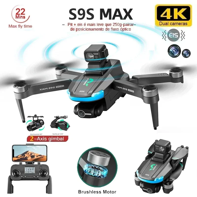 NEW S9S MAX MINI Drone 4K 2-Ax - Drone Rc With Screen review and price