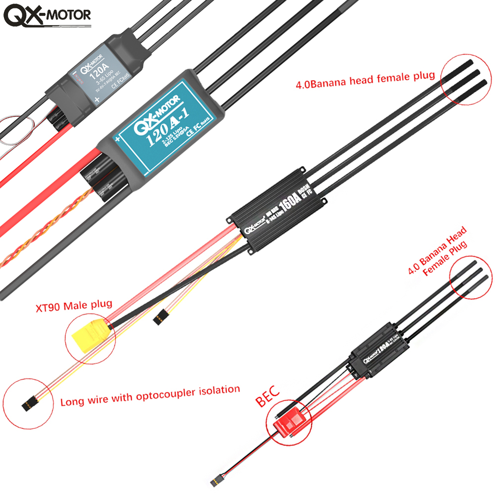 QX-MOTOR Brushless ESC series  - Drone Motor Rc Car review and price