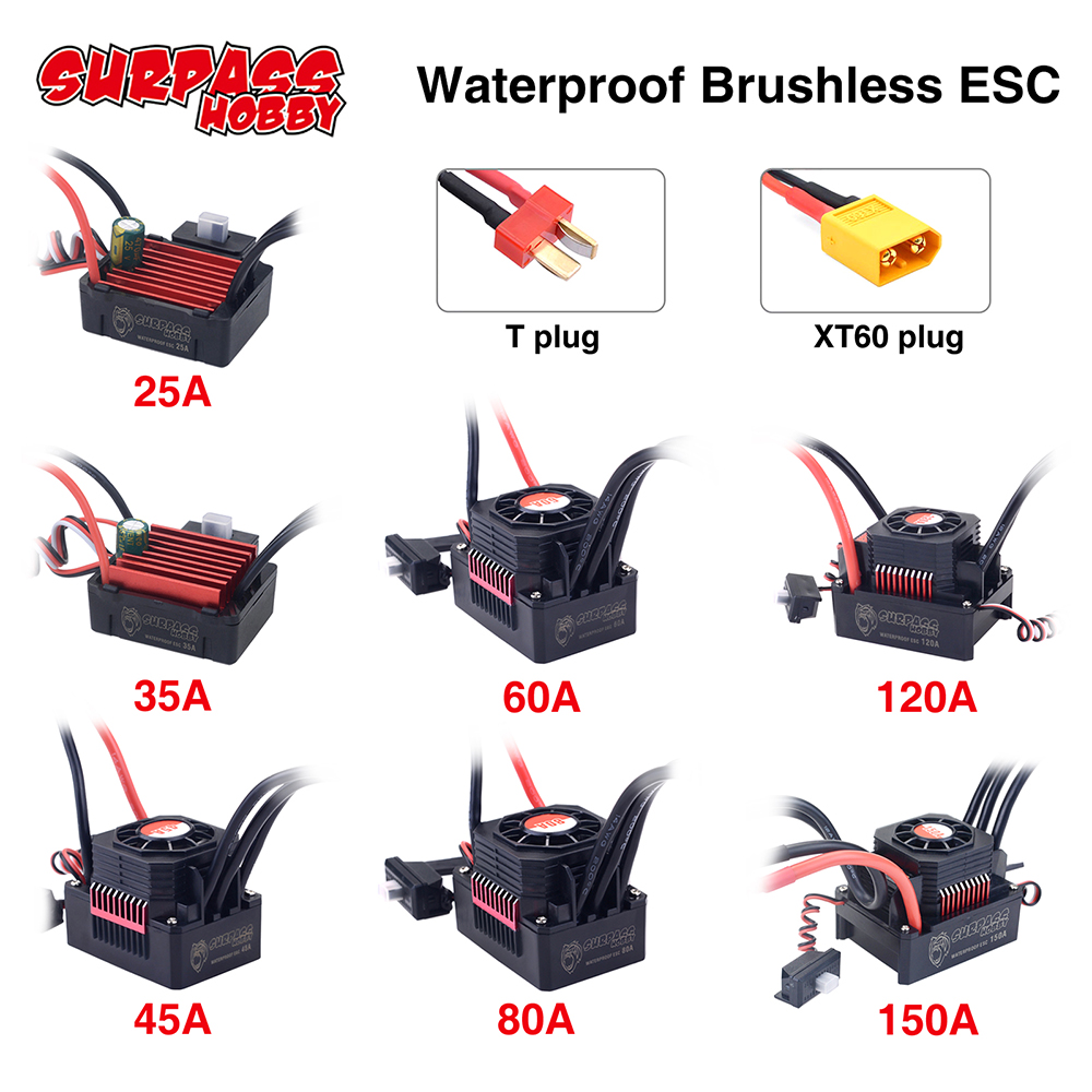 SURPASSHOBBY ESC 150A 80A 120A - Drone Motor Rc Car review and price
