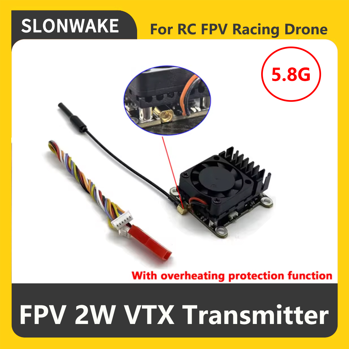 SLONWAKE 5.8G 2000mW FPV VTX T - Drone With Rc Remote review and price